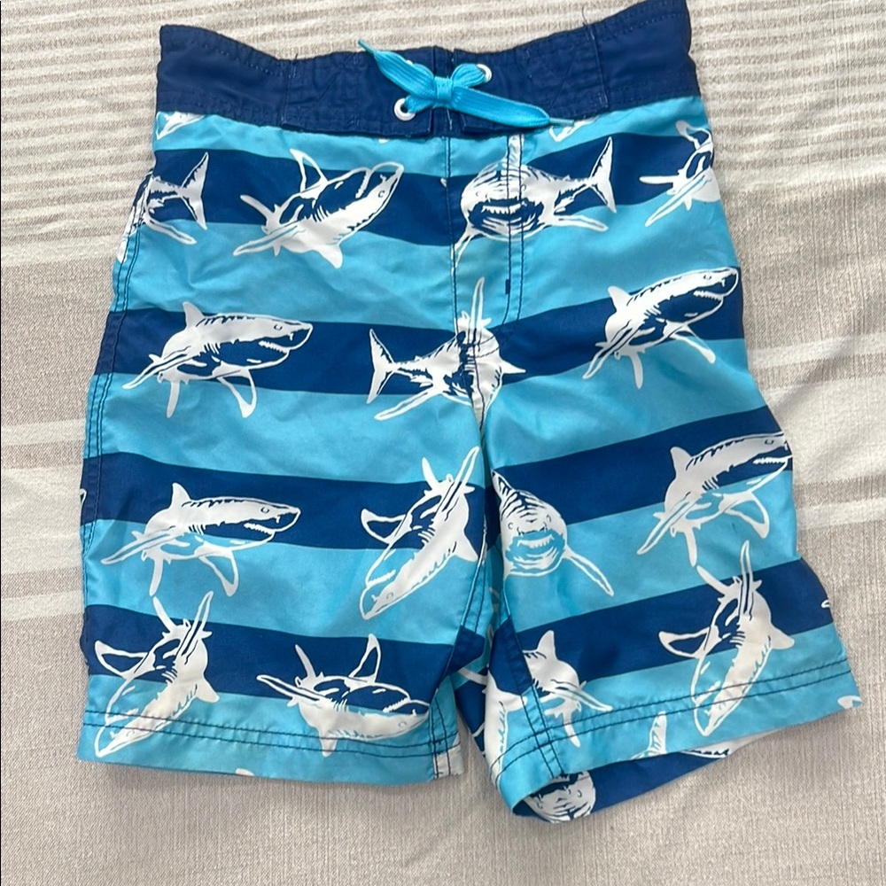 Gymboree Blue Shark Print Shorts